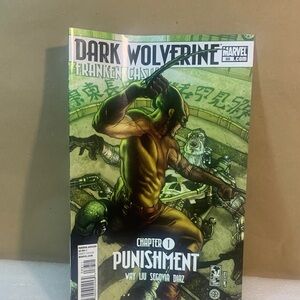 Marvel Dark Wolverine Comic with Green and Brown Cover